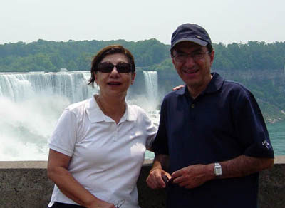 Ali and Shahrzad at Niagara Falls