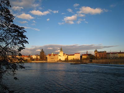 Vltava river in Prague