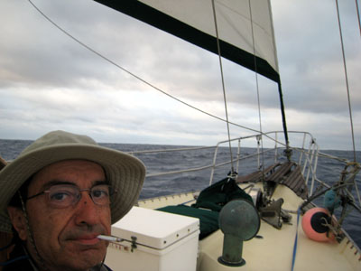 Ali on the foredeck